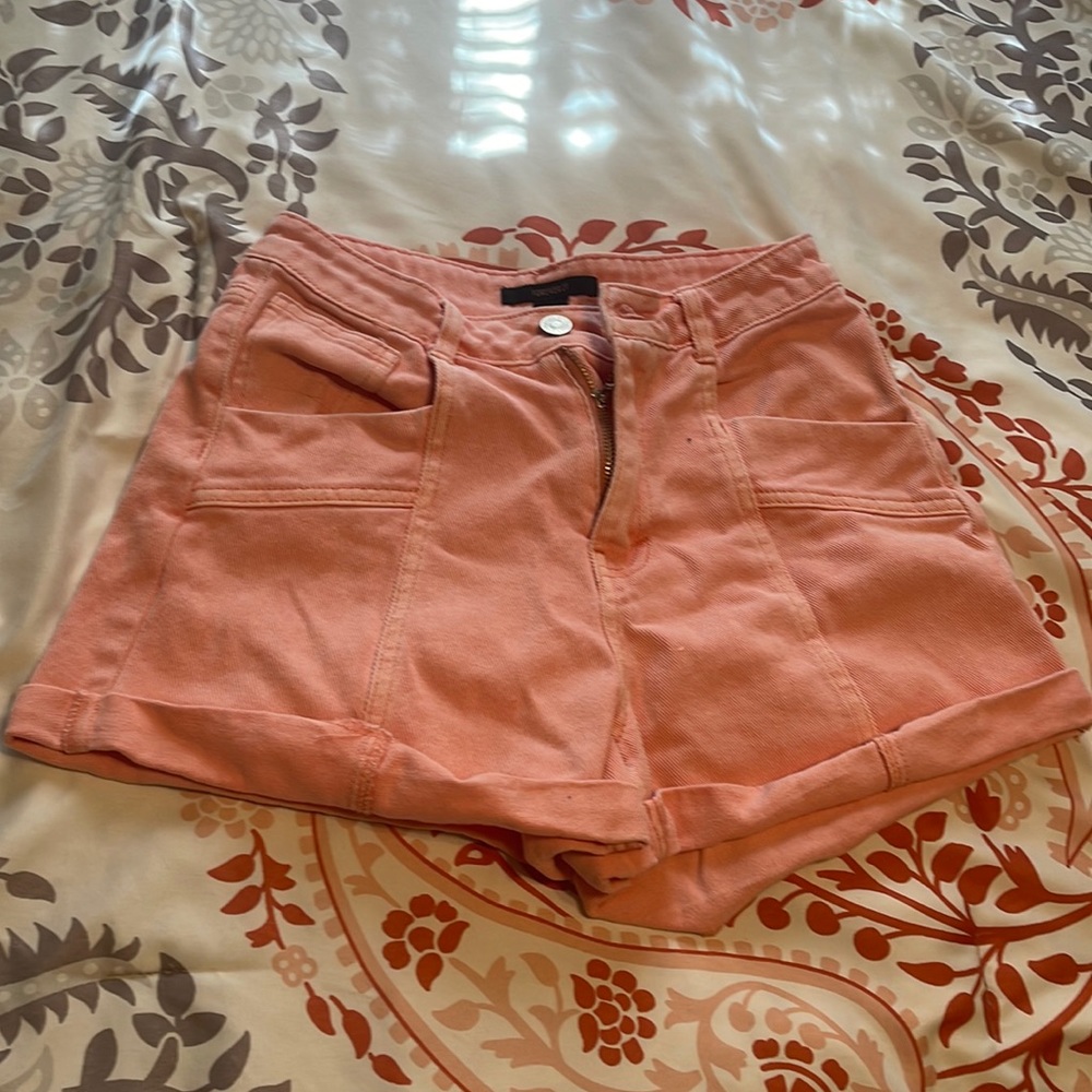 Forever 21 high rise pink shorts